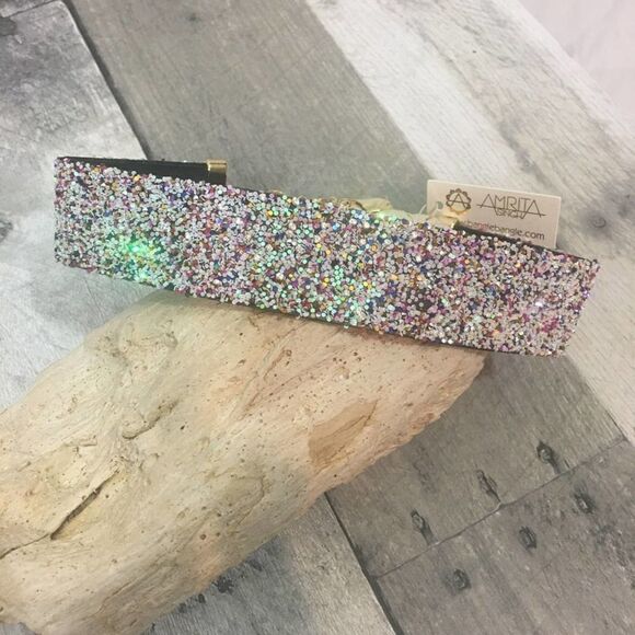 Rainbow Faux Leather Choker Festival - Picture 1 of 6